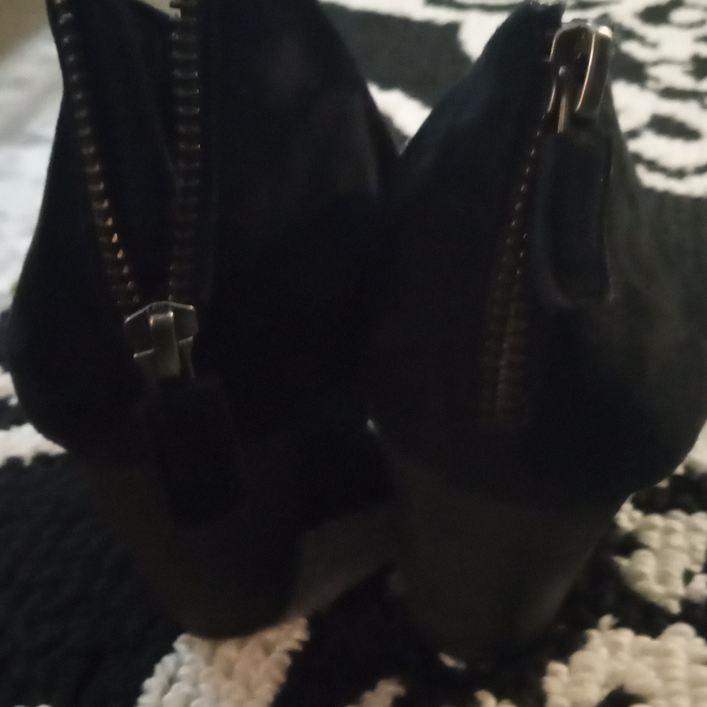 Black Suede Ankle Shoes Eileen Fisher - Picture 5 of 5